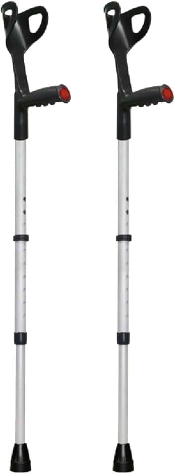 Muleta Canadense Ortopédica De Alumínio Regulável Idoso 120kg Par Take Care (REGULÁVEL, PRETO) 2.0 unidade