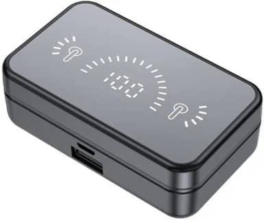 Genérico Fones De Ouvido Bluetooth Intra-Auricular, Sem Fio, À Prova D'água, Estéreo Com Microfone, Preto, S20