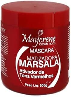Máscara Matizadora Marsala Ativador de Tons Vermelhos 500g Maycrene…