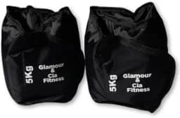 Par Caneleira Tornozeleira De Peso 5kg Para Treino Fitness De Academia Musculação Agachamento