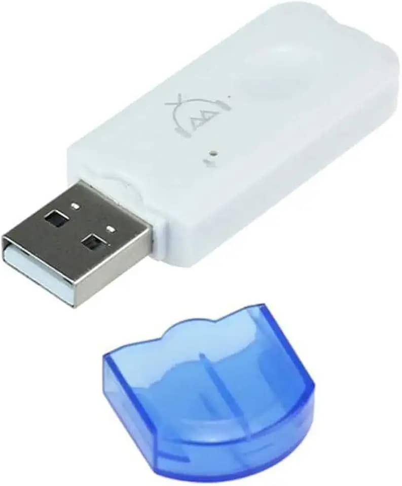 Receptor Áudio Bluetooth Veicular USB Estéreo Plug PLay Com Microfone