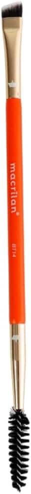 Macrilan Pincel Bt14 Profissional Duplo Chanfrado E Escova – Linha Beauty Tools