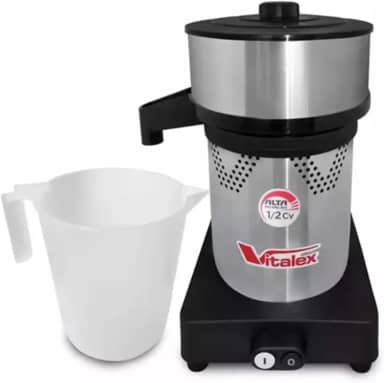 Espremedor De Laranja Limão Extrator De Suco Industrial Com 1/2 Cv (650w) Elétrico Em Inox 127/220v