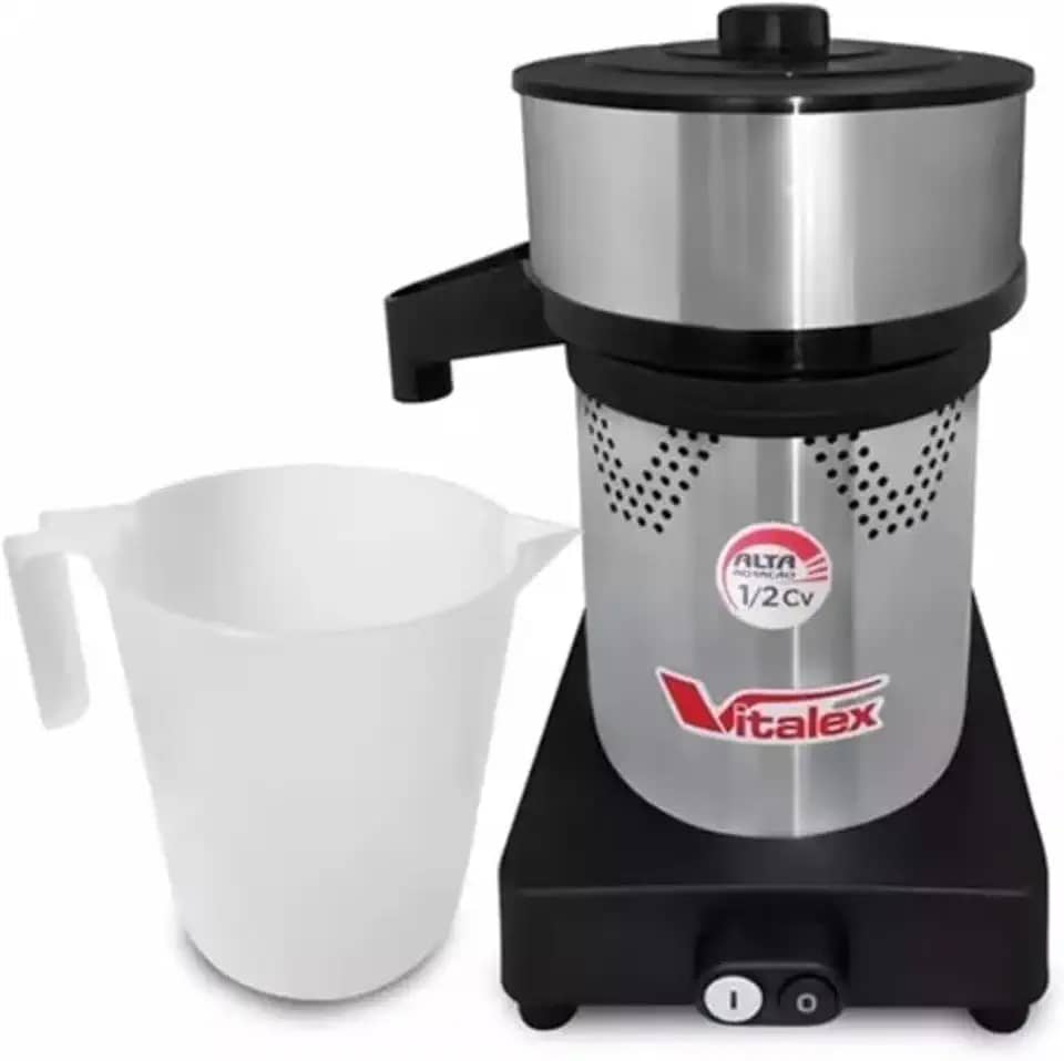 Espremedor De Laranja Limão Extrator De Suco Industrial Com 1/2 Cv (650w) Elétrico Em Inox 127/220v