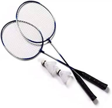 KIT 2 RAQUETES BADMINTON PETECAS E BOLSA
