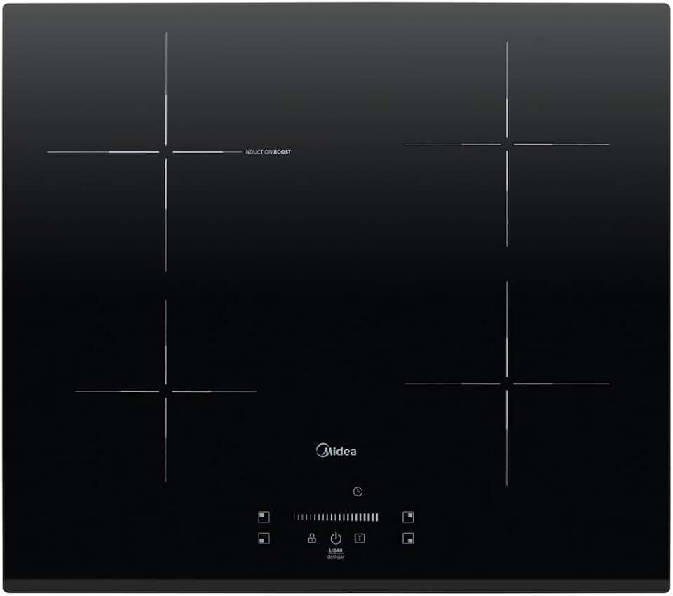 Cooktop 4 Bocas De Indução Midea Built In Even Pro