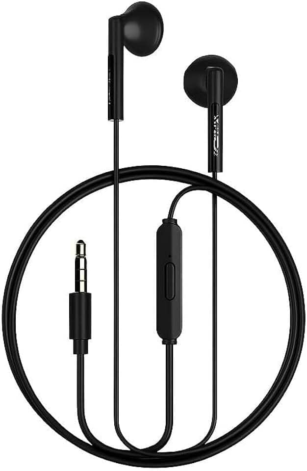 Kit com 2 Fones de Ouvido com Microfone Integrado para Chamadas Claras, cor Preta, Entrada P2 com Som Premium e Conforto