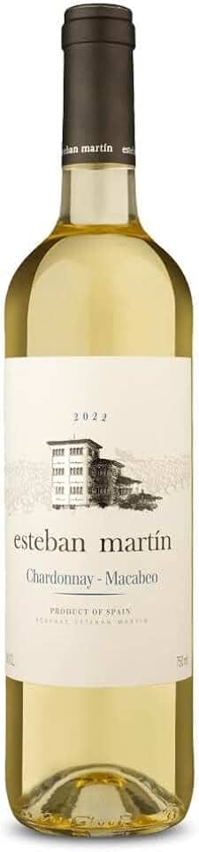 Bodegas Esteban Martin Vinho Branco Esteban Martín D.O.P. Cariñena Chardonnay Macabeo Blanco 750 Ml Chardonnay