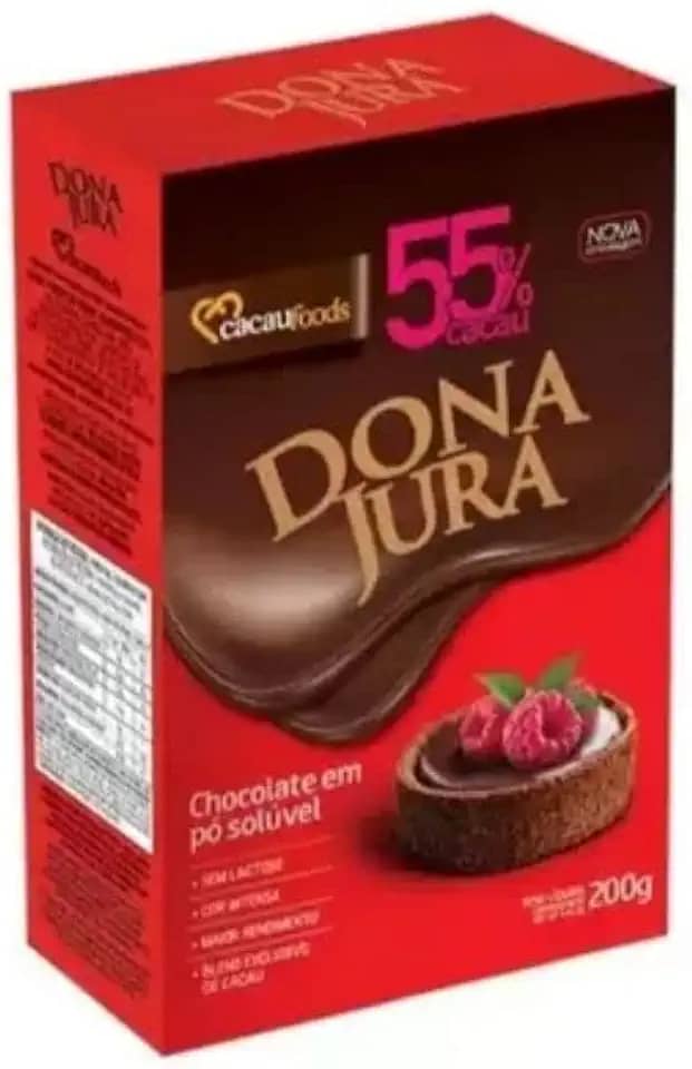 CHOCOLATE PO DONA JURA 55% CACAU 200g