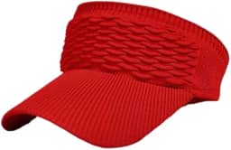 Visor Viseira Esportiva Feminina Aba Longa Corrida Praia Tenis Volei Piscina Proteção Solar Chapeu Ajustavel Rabo de Cavalo Acessorio Fitness Touca