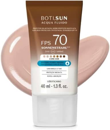 Protetor Solar Facial Com Cor FPS70 Boti.Sun Cor 2.0 40ml