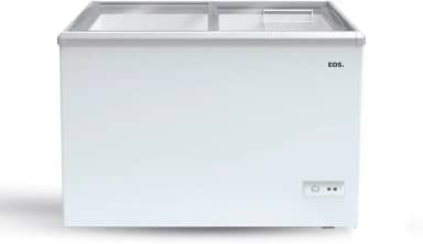 Freezer e Conservador Expositor Horizontal Eos 450 Litros Eco Gelo Dupla Ação com Tampa de Vidro Eeh500xx 220v