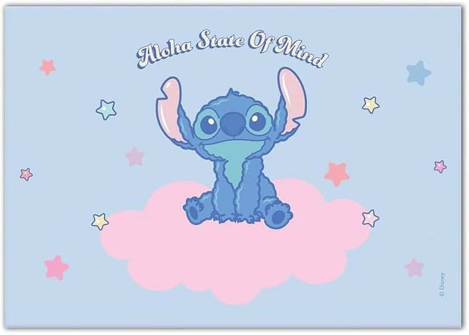 Papel de Carta Decorado, Foroni, Stitch, 90 Gramas, com Envelope