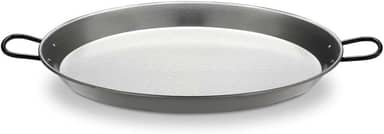 Vaello Campos 102 La Valenciana 34 cm Panela de paella de aço polido, prata