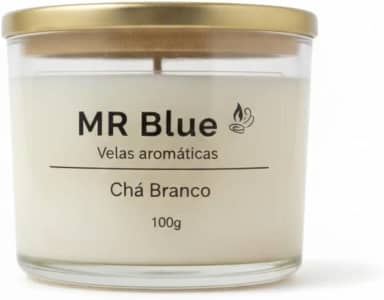 Velas Aromáticas MR Blue - Chá branco 100g
