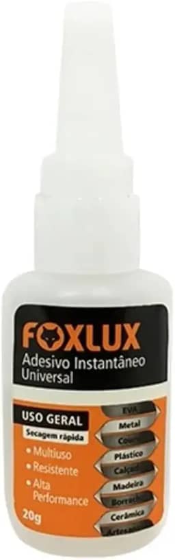 Foxlux Cola Adesiva Instantânea Universal 20g