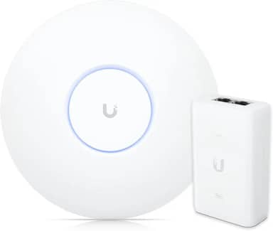 Roteador Wi-Fi 6 Access Point 3.0 Gbps + Injetor PoE+ | U6+ Ubiquiti Com Fonte 48V 30W