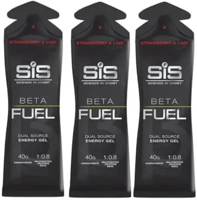 3 Gel Carboidrato Isotônico 60ml Sabor Morango E Lima