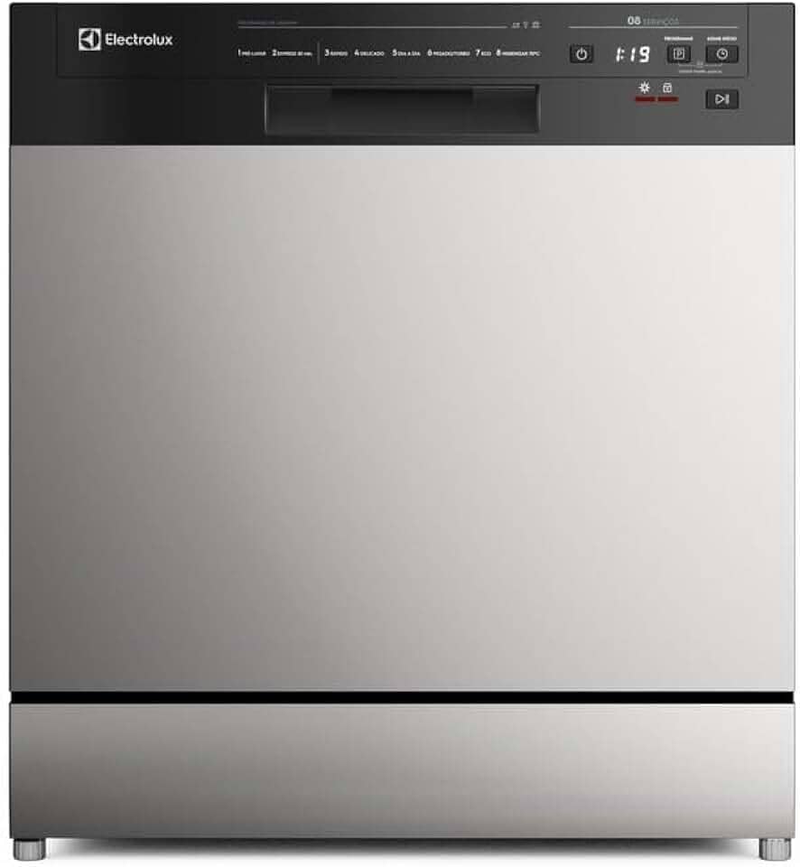 Electrolux Lava-Louça Electrolux 8 Serviços Inox com Programa Lava & Seca 50 min (LS08E) 127V