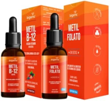 Kit Metilcobalamina + Metilfolato em gotas, 20 mL, Biogens