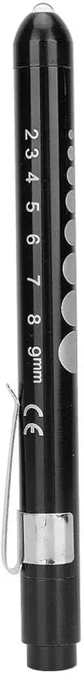 Lanterna de LED profissional portátil para diagnóstico clínico, exame oftalmológico, caneta de verificação de pupila, luz para médico enfermeiro (preto)