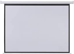 Tela De Projeção Elétrica 2,03X1,52M 100 Polegadas Com Controle Remoto 110V - AC350, Multilaser, Branco