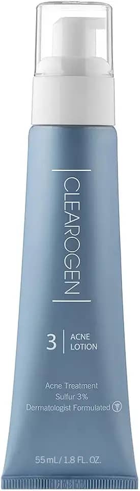 Clearogen Loção para acne de enxofre para pele sensível, tratamento para acne, creme de enxofre, pomada de enxofre, tratamento de enxofre, creme de tratamento de enxofre para acne 400 ml