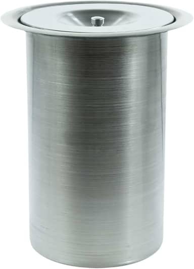 Lixeira Pia Cozinha Embutir Granito Inox Alumínio Luxo 3 Lts