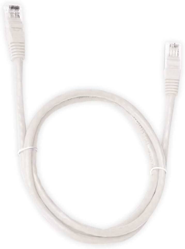 PlusCable Cabo de Rede Branco 10Metros PC-ETH6U100WH Cat.6 Patch Cord - Conector RJ45 Revestido em PVC Tranferência de Dados Gigabit Conexão em Rede CFTV
