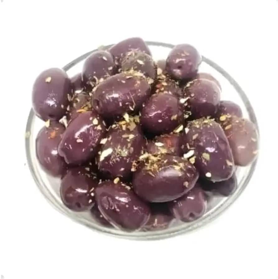 Azeitona Preta Temperada Curtida No Azeite - 500g - Saborosas!