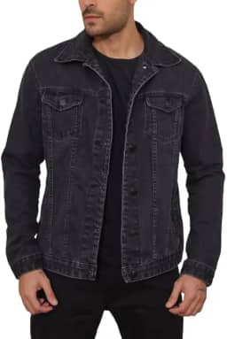 Jaqueta Masculina Jeans Preto