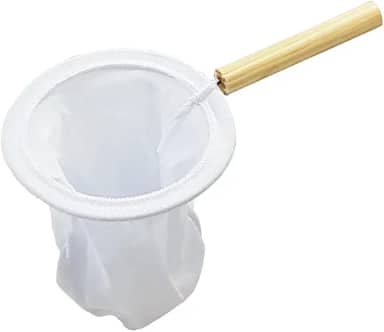 Coador de Café de Pano Médio com Cabo de Madeira Reutilizável e Sustentável