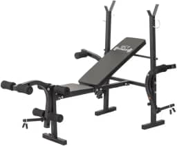 Banco Supino Crucifixo WCT Fitness Regulável 5 Posições Cadeira Extensora Mesa Flexora Treino Superiores Inferiores Aparelho Ginástica Residencial Completo 1,60x1,20x1,45cm Academia Residencial