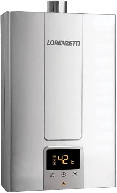 Aquecedor de Água a Gás LZ 2000 DE-I GLP Digital 20 L/Min, INOX, LORENZETTI