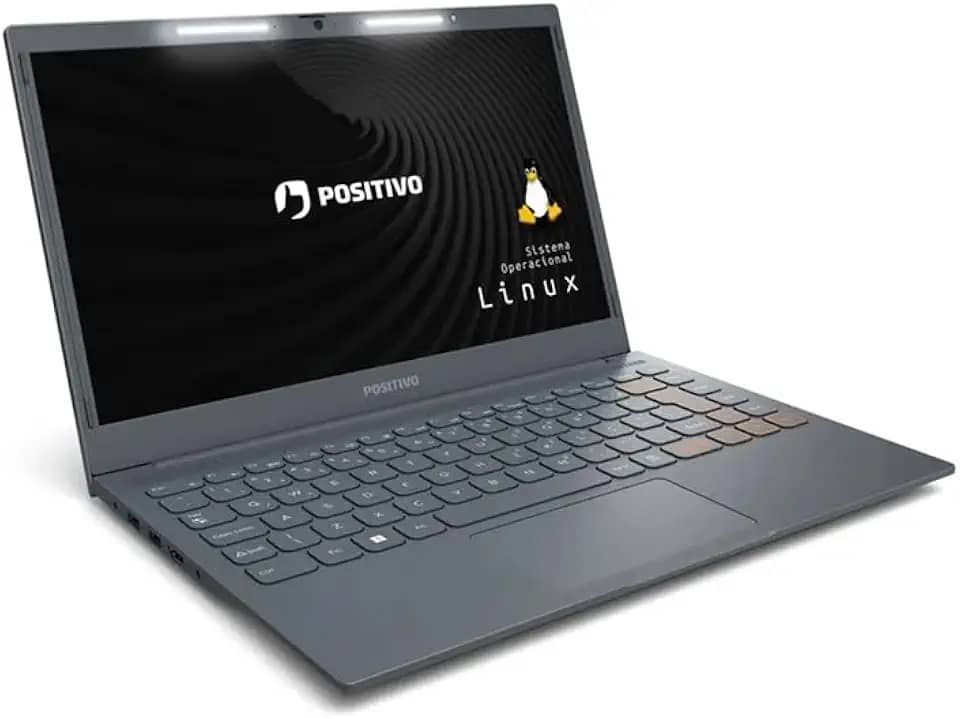 Notebook Positivo Vision C 14 Lumina BAR Celeron, 4GB 256GB eMMC, Tela 14 Polegadas HD Antirreflexo, Linux, Tecla Link – Cinza