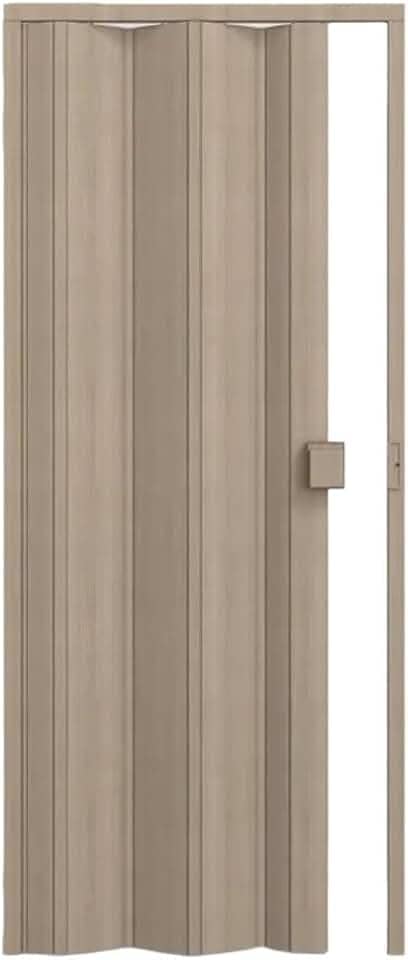 Porta de PVC Sanfonada 210x60cm Permatti Bege Marmorizado