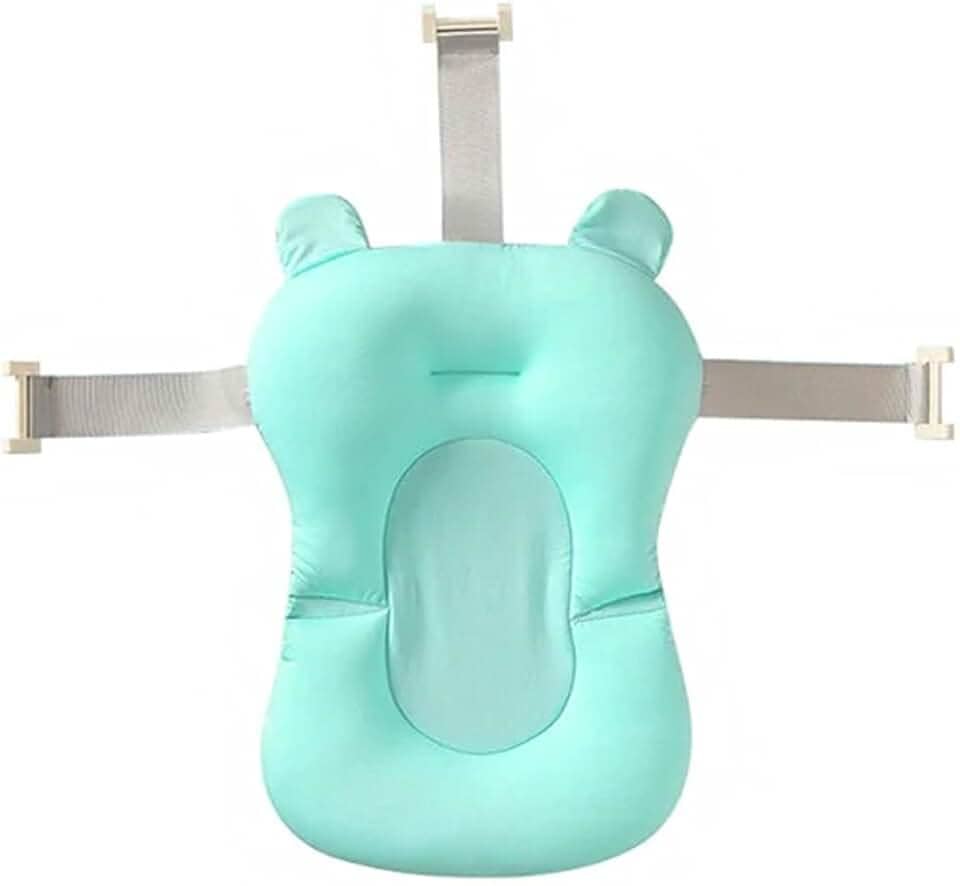 Almofada Banho Bebê Banheira Boia Flutuante Recém Nascido Alça Baby