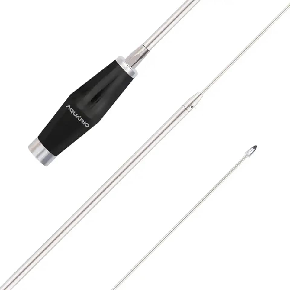 ANTENA MINI MARINOX PARA RÁDIO PX 11, 12 E 13 METROS COM PROLONGADOR 60CM B-2005P60 - AQUARIO