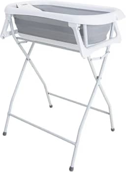 Banheira para Bebê Flex com Suporte cor cinza Kiddo