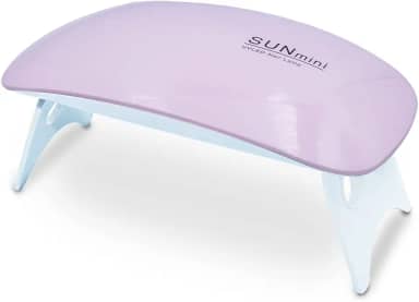 Mini Cabine Led/uv Sun Mini Portátil 6w Unhas Gel Rosa Bivolt