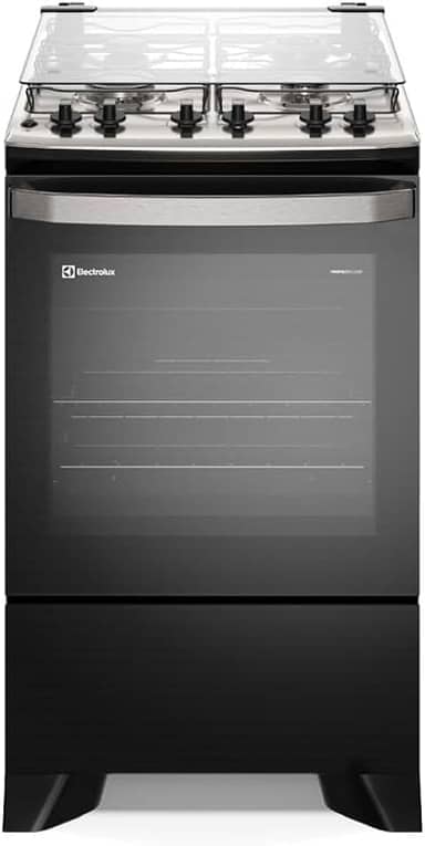 Fogão Electrolux 4 Bocas Experience com VaporBake Preto FE4TP