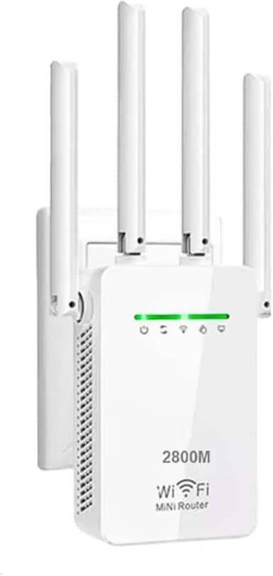 Amplificador Wi-Fi 4 Antenas 300Mpbs Repetidor de Sinal Wifi Wireless Fácil Configuração WPS