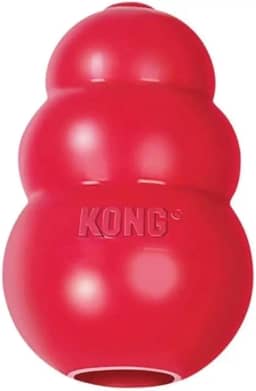 Brinquedo para Cães Kong Classic Small em Borracha Durável, Interativo e Recheável com Petiscos