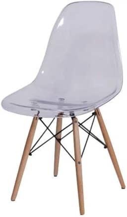 CADEIRA EAMES WOOD TRANSPARENTE PC OR DESIGN 1101B