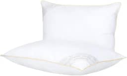 Kit Travesseiro 50x70cm Buddemeyer Toque de Pluma Algodão Branco 2 peças