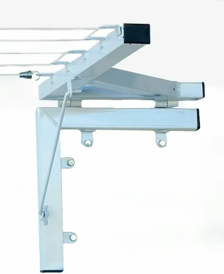 TECNOVARAL Varal Muro/Parede Retrátil Mão Francesa 5 CORDAS BRANCO