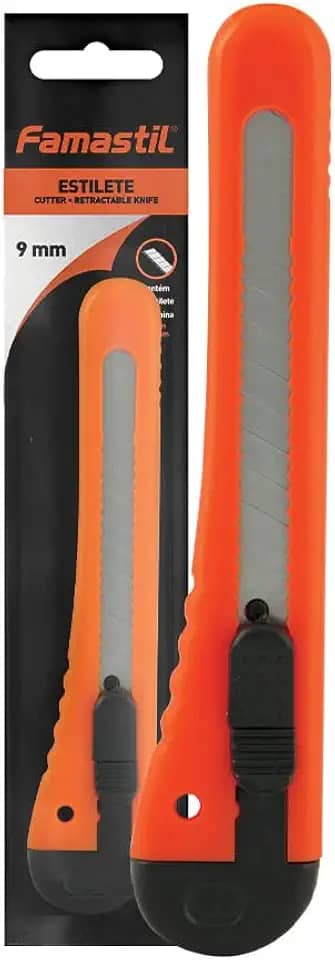 Famastil Estilete 9mm - Precisão e Segurança para Seus Trabalhos