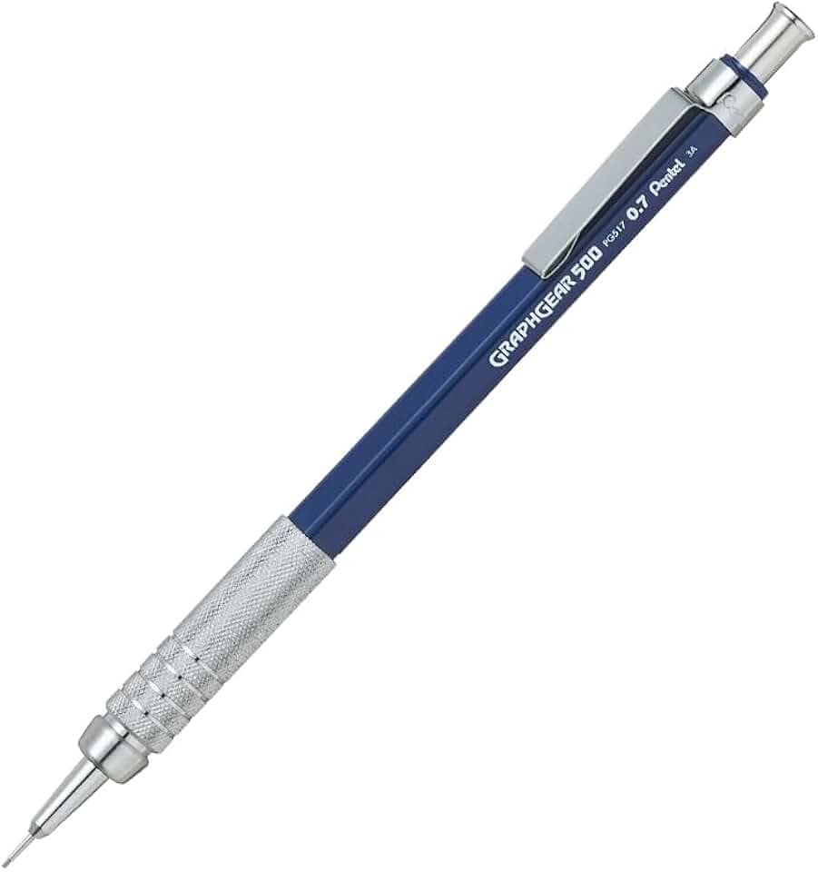Pentel Lapiseira Técnica Graphgear 500 0.7mm Azul SM/PG527-C