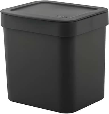 Ou Lixeira de Bancada 4,7L Preto Linha Trium
