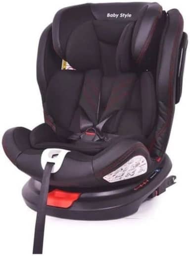 Cadeira Bebê Auto 0 a 36kg Isofix rotação 360º Baby Style Preto